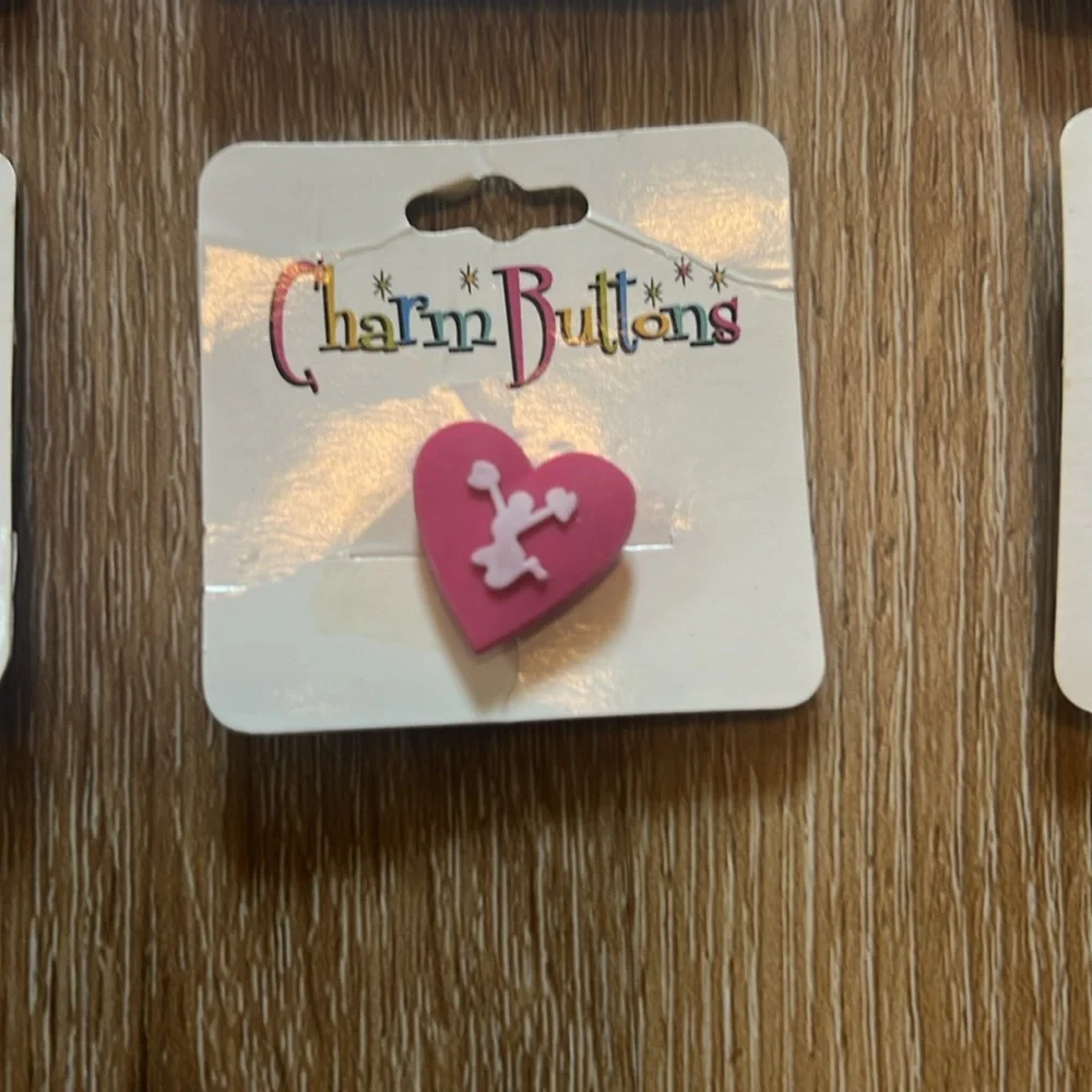 Set of 24 Heart Croc Charms Charm Buddies